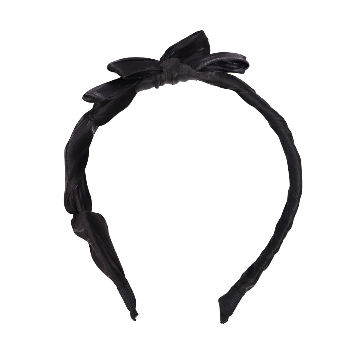 French Pleated Bow Headband