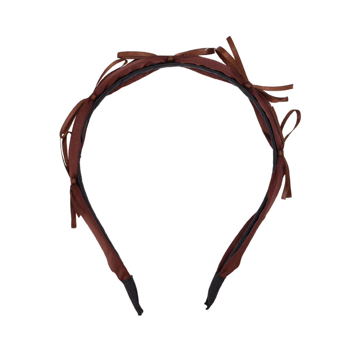 French Bow Headband in Brownie