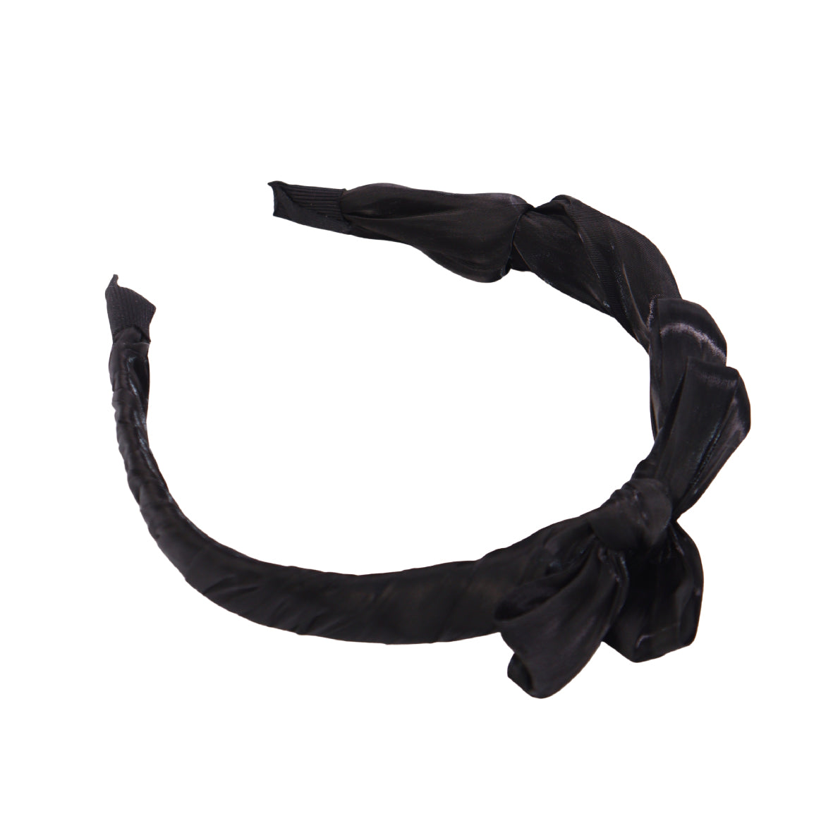 French Pleated Bow Headband