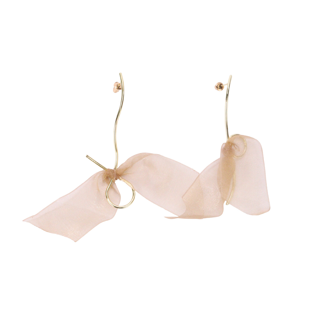 Handcrafted Lace Bow & Flower Earrings