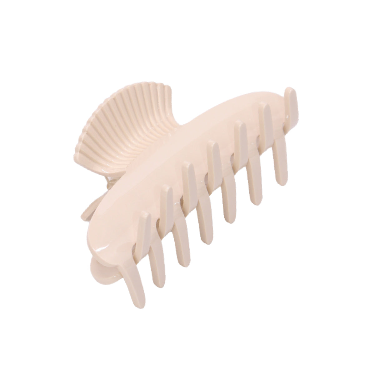 Coastal Hair Clip in Shell Beige