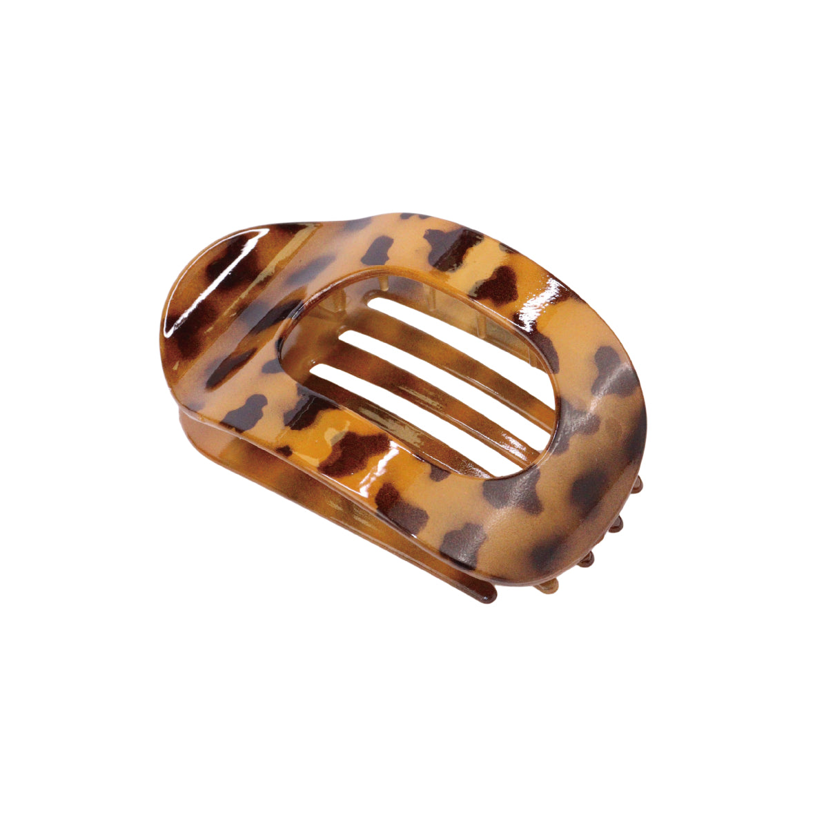 Large Hair Pin in Matte Leopard