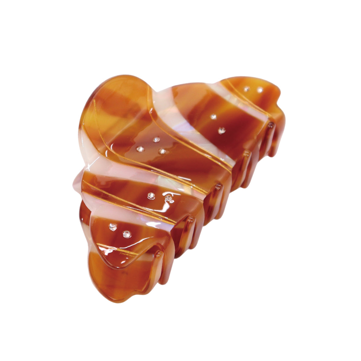 Handcrafted Hair Clip in French Croissant