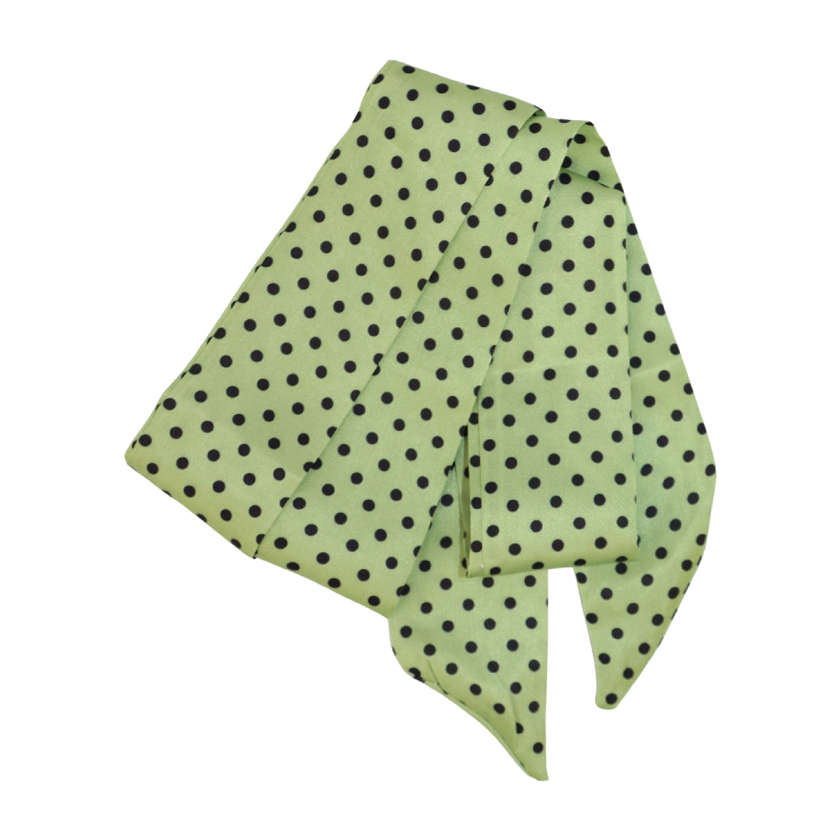 Handcrafted Polka Dot Green Ribbon Choker