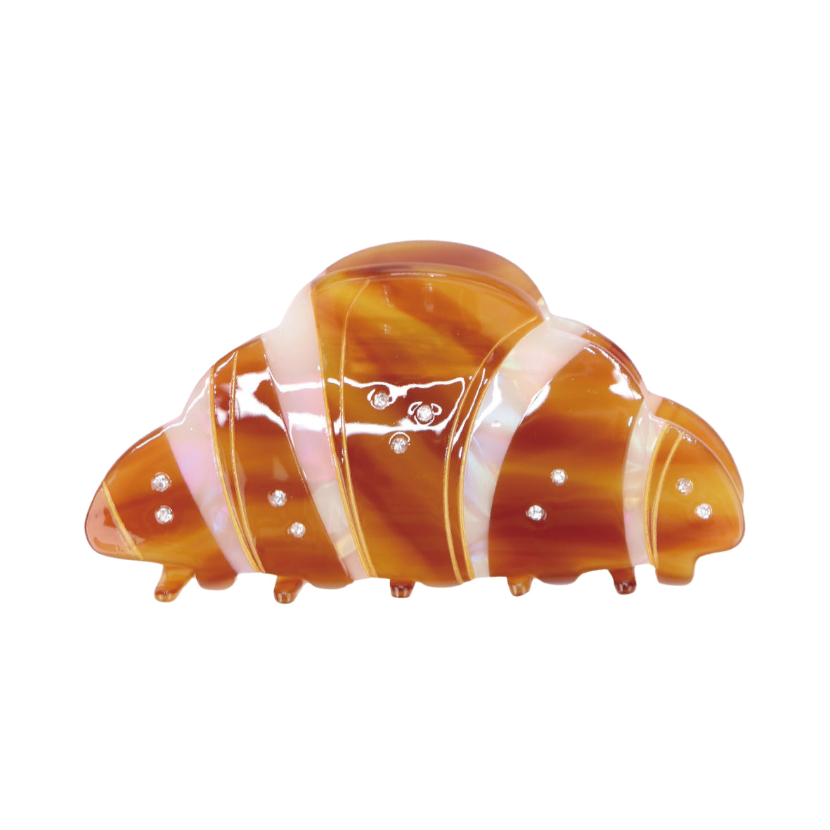 Handcrafted Hair Clip in French Croissant