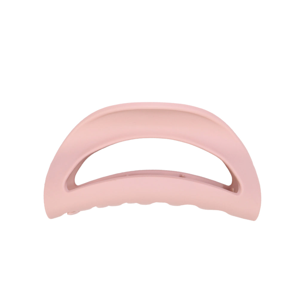 Soft Grip Claw Clip in Rose Pink