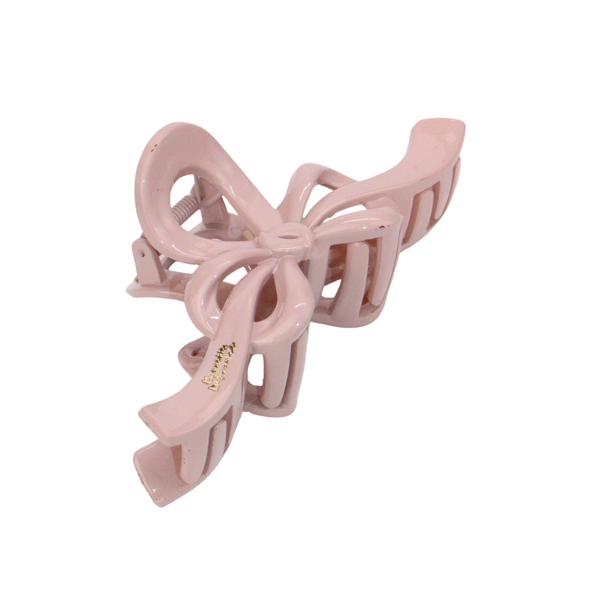 Oversized French Bow Hair Clip in Rosé Blush｜Best Claw Clips for Thick Hair