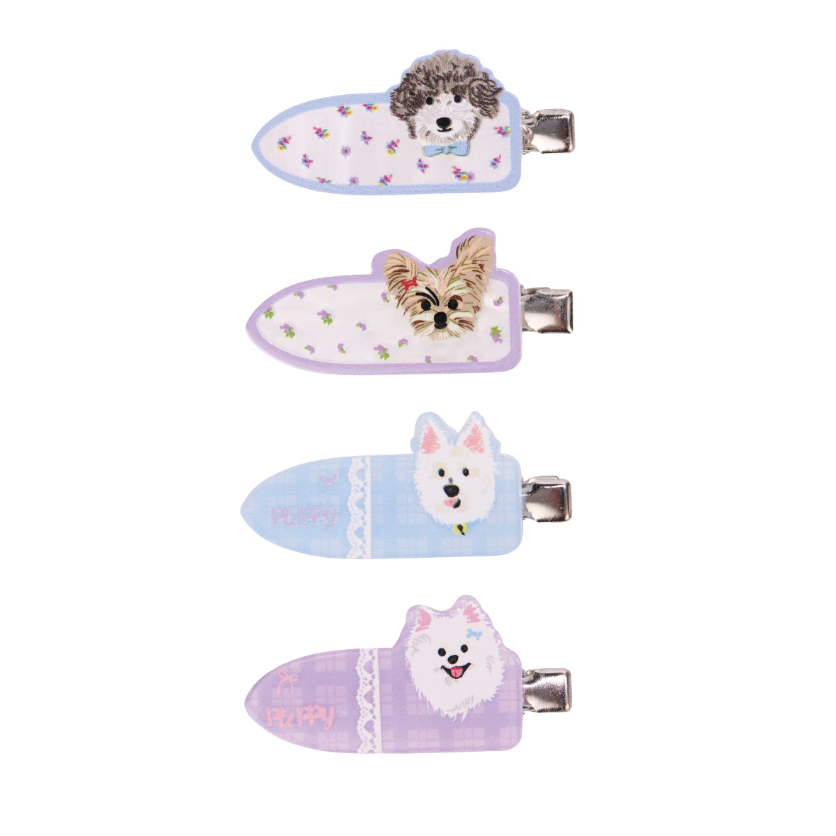 Puppy Tales 4-Piece Hair Clip Set