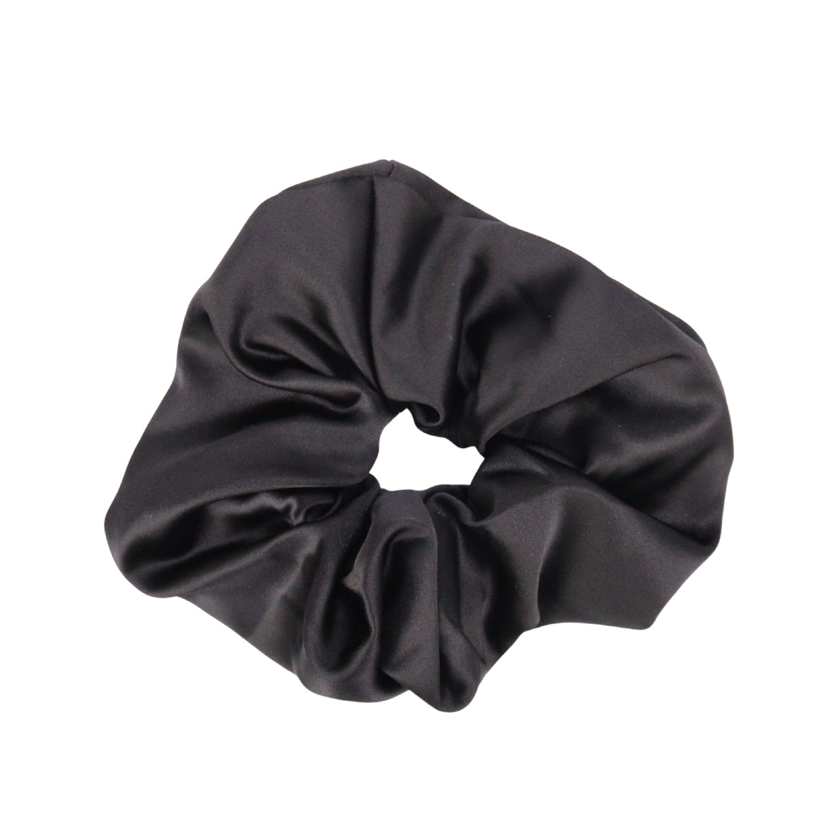 Urban Black Silk Hair Scrunchie